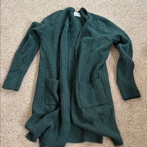 Universal Thread Dark Green Open-Front Women's Cardigan